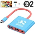 thumbnail image 1 of Switch Dock for Nintendo Switch Docking Station, Portable Switch TV Dock Adapter Compatible Nintendo Switch/OLED/Steam Deck Support Switch TV Mode with HDMI2.0, Replacement Travel Dock for Switch, 1 of 8
