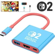 Switch Dock for Nintendo Switch Docking Station, Portable Switch TV Dock Adapter Compatible Nintendo Switch/OLED/Steam Deck Support Switch TV Mode with HDMI2.0, Replacement Travel Dock for Switch