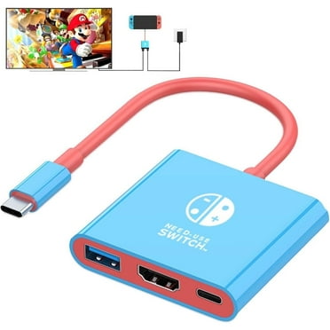 Switch Dock for Nintendo Switch Docking Station, Portable Switch TV Dock Adapter Compatible Nintendo Switch/OLED/Steam Deck Support Switch TV Mode with HDMI2.0, Replacement Travel Dock for Switch