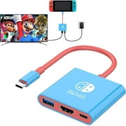 Switch Dock for Nintendo Switch Docking Station, Upgrade for Nintendo Switch Dock with 4K HDMI USB 3.0 100W USB-C Charging Port, Portable Switch Dock Switch HDMI Adapter