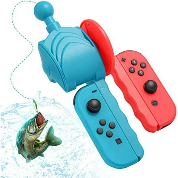 Switch Fishing Rod Compatible with Switch Joy Con, Switch Fishing Accessories for Switch Fishing Games