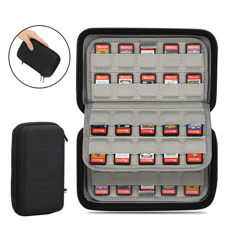 Switch Game Card Holder Case, TSV 80 Slots Game Card Organizer Storage Box  Fit for Nintendo Switch/OLED, PlayStation Vita, Micro SD Card, Game Card  Protective Carry Case 