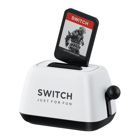 Switch Game Case Holder, Kado Portable Toaster Strorage Holder Compatible with Nintendo Switch Games Cards (White)