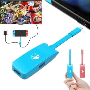 Switch HD Dock Adapter Replacement for Switch/Switch OLED, Mini Portable USB-C to 4K HD USB Port TV Dock Charging Docking Station Base Adapter Hub for Travel MacBook Laptop Tablet Phone