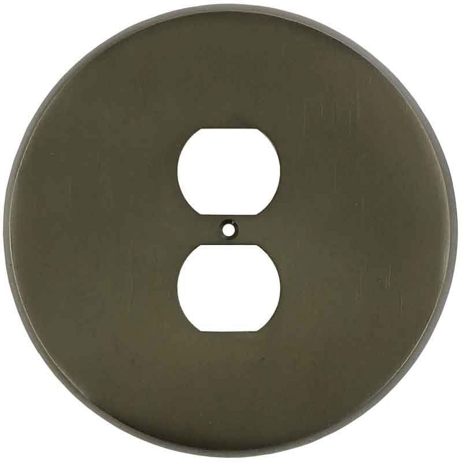 Switch Hits Round Oil Rubbed Bronze Outlet Covers