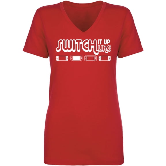 Switch It Up Womens V-Neck T-Shirt