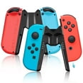 thumbnail image 1 of Switch Joy-Con Charging Grip Compatible with NintendoSwitch &Oled Model,Play While Charging,Portable V-Shaped Switch Controller Charger with Indicator, 1 of 9