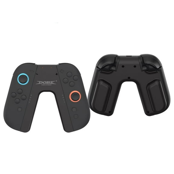 Switch Joy-Con Charging Grip Compatible with Switch 2 2025, Play While Charging, Portable V-Shaped Switch Joy-Con Controller Charger with Indicators, Black