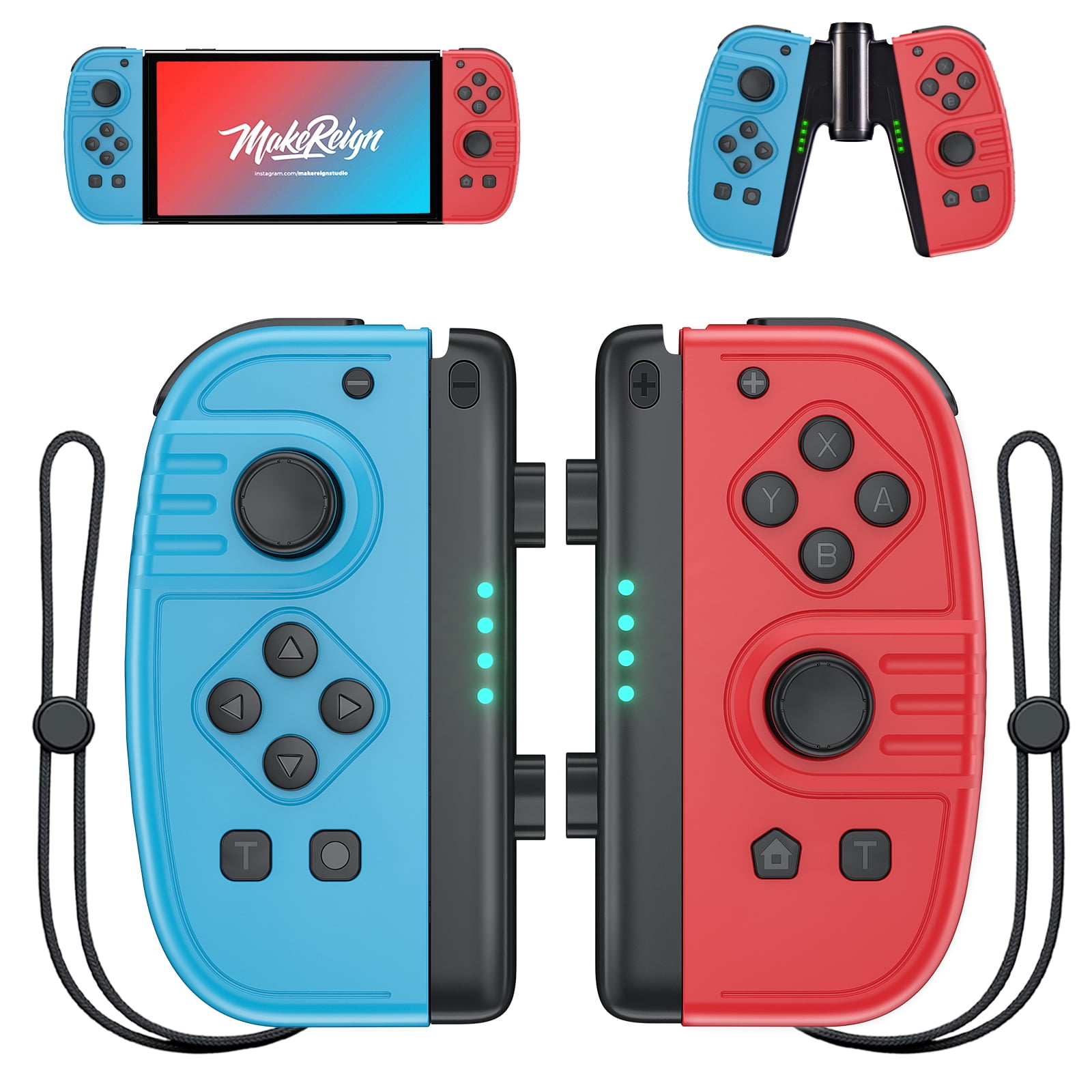 Joy-Con (L/R) Wireless Controllers for Nintendo Switch Neon Red