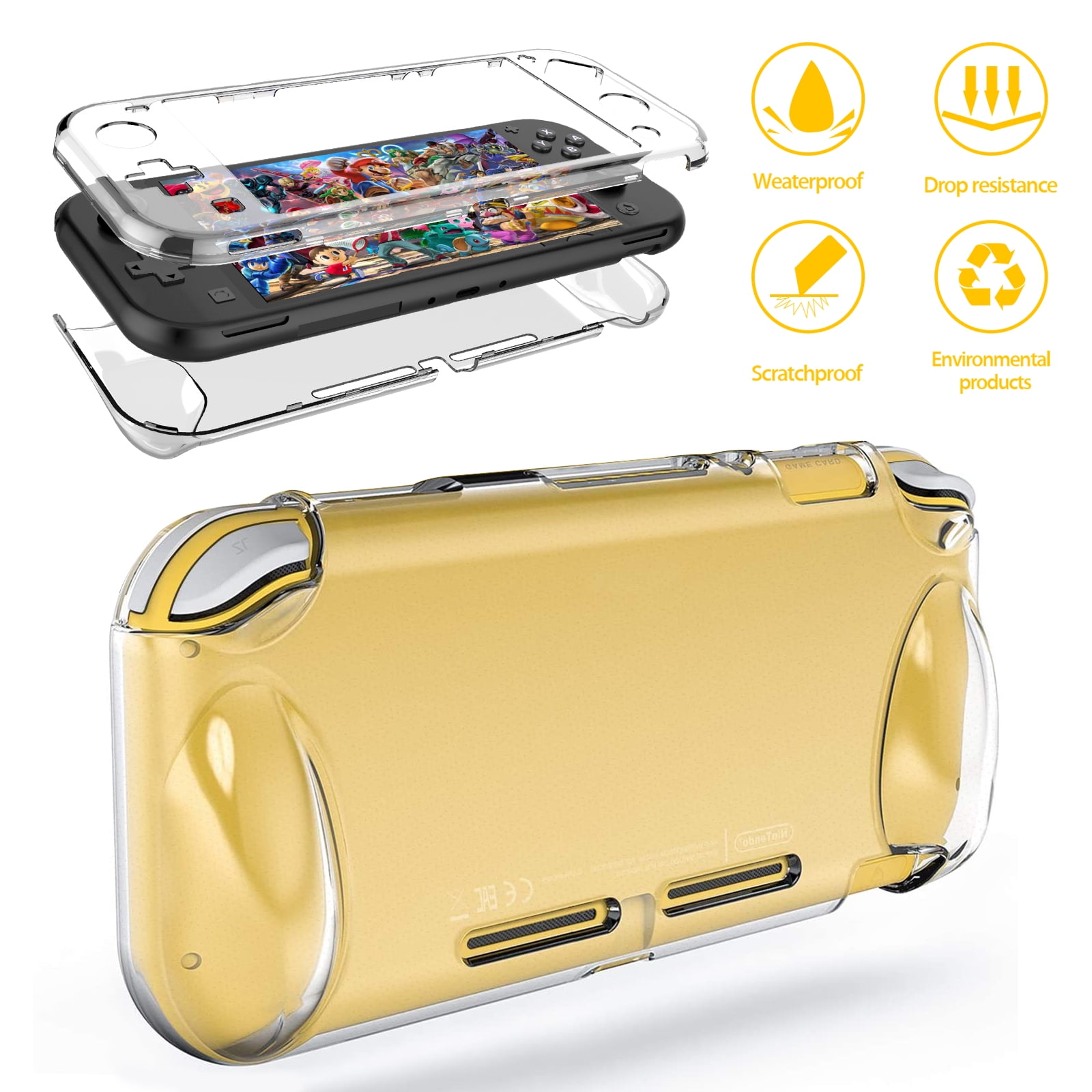 EEEkit Protective Clear Hard Case for Nintendo Switch Lite, Shock ...
