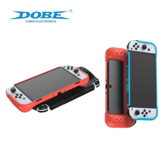 Switch OLED All-in-One TPU Protective Case – Anti-Slip Shockproof Cover for Nintendo Switch OLED Console, Slim Lightweight Full-Body Protection Accessory