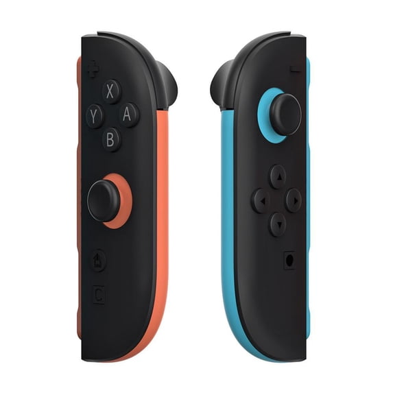 Switch OLED Controller Decorative Strips, ABS Replaceable Trim for Gaming Console, Red Blue