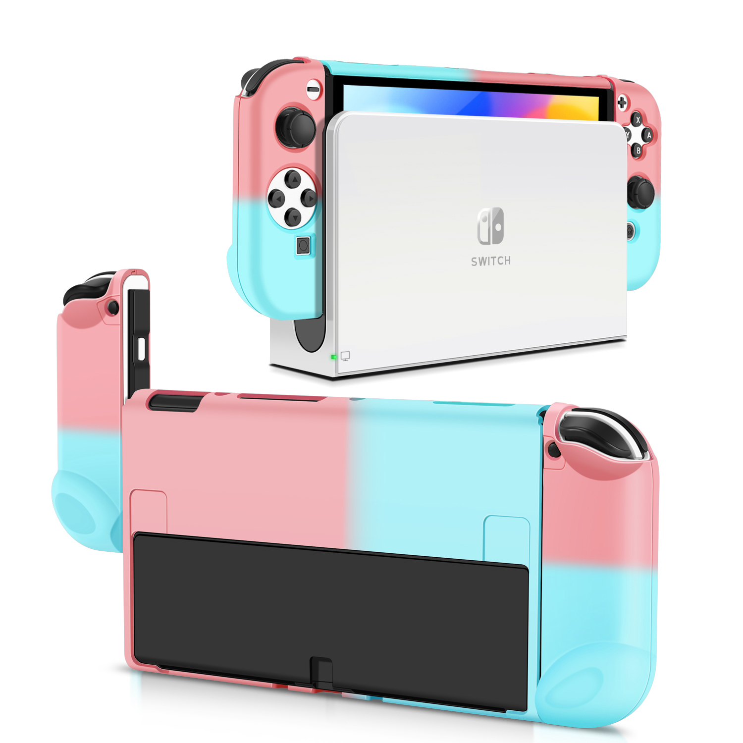 Switch OLED Dockable Case - Pink/Blue, for Nintendo Switch OLED Model ...