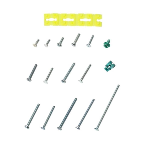 Switch & Outlet Box Solution Screw Kit - 124 Piece