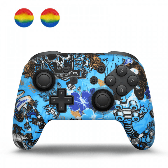 Gamepad Silicone Protective Case with Joystick Cap for Switch PRO Controller-C