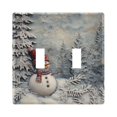 thumbnail image 1 of Switch Panel 4.48x6.37In Switch Plate Wall Panel Living Room Kitchen Bedroom Study Switch Panel Stylish Decoration Christmas Tree and Snowman, 1 of 8