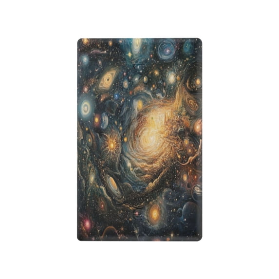 Switch Panel Switch Decoration 2.76x4.53x0.28 Inches Duplex Outlets Switch Plate Wall Plates Living Room Kitchen Bedroom Study Switches Color Galaxy Picture