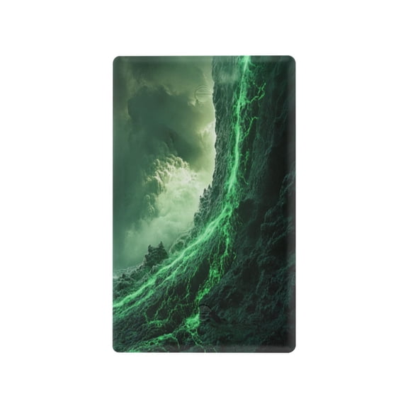 Switch Panel Switch Decoration 2.76x4.53x0.28 Inches Duplex Outlets Switch Plate Wall Plates Living Room Kitchen Bedroom Study Switches Green Lava Picture