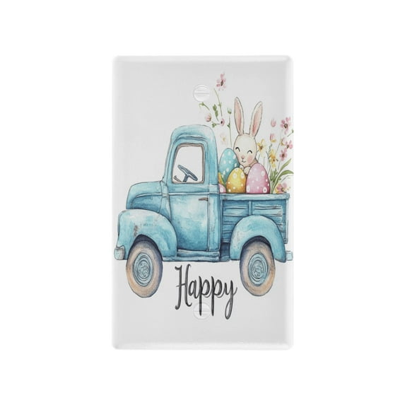 Switch Panel Switch Decoration 2.76x4.53x0.28 Inches Toggle Switch Switch Plate Wall Plates Living Room Kitchen Bedroom Study Switches Cute Bunny Easter