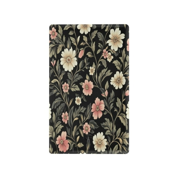 Switch Panel Switch Decoration 2.76x4.53x0.28 Inches Toggle Switch Switch Plate Wall Plates Living Room Kitchen Bedroom Study Switches Pretty White Flowers