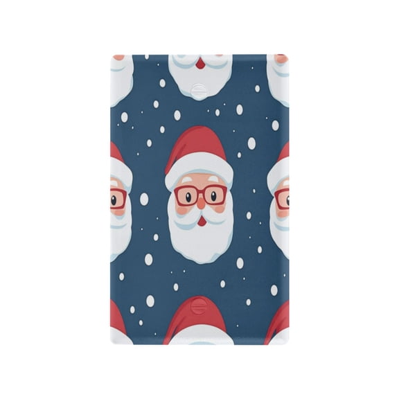 Switch Panel Switch Decoration 2.76x4.53x0.28 Inches Toggle Switch Switch Plate Wall Plates Living Room Kitchen Bedroom Study Switches Santa Claus with Glasses