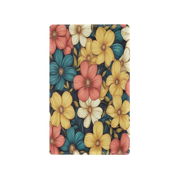 Switch Panel Switch Decoration 2.76x4.53x0.28 Inches Unused Outlet Cover Switch Plate Wall Plates Living Room Kitchen Bedroom Study Switches Colorful Flowers Lovely