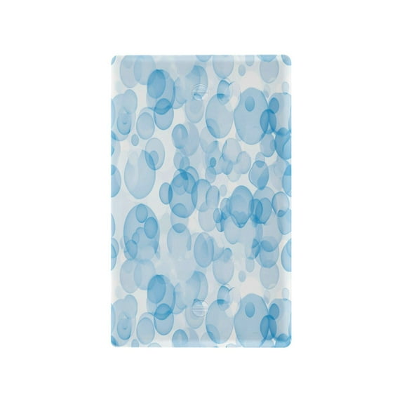 Switch Panel Switch Decoration 2.76x4.53x0.28 Inches Unused Outlet Cover Switch Plate Wall Plates Living Room Kitchen Bedroom Study Switches Light Blue Bubble