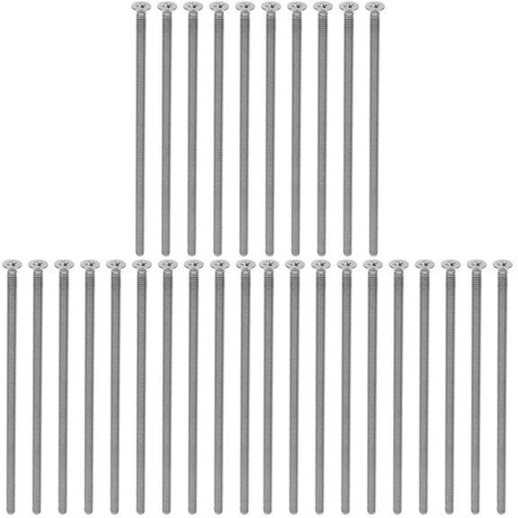 FENGGUIQU Long Electrical Outlet Screws Stainless Steel for DIY Maintenance 30Pcs