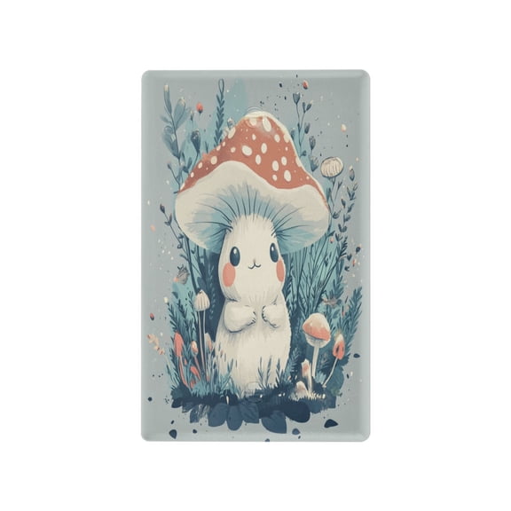 Switch Panel Switch Decoration 2.76x4.53x0.28 Inches Duplex Outlets Switch Plate Wall Plates Living Room Kitchen Bedroom Study Switches Cartoon Beautiful Mushroom