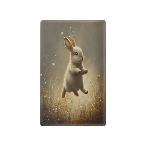 Switch Panel Switch Decoration 2.76x4.53x0.28 Inches Duplex Outlets Switch Plate Wall Plates Living Room Kitchen Bedroom Study Switches Cute Bunny Hop