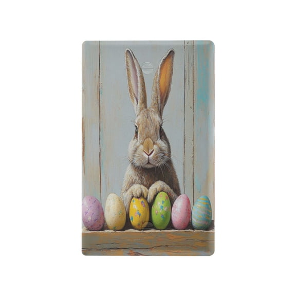Switch Panel Switch Decoration 2.76x4.53x0.28 Inches Duplex Outlets Switch Plate Wall Plates Living Room Kitchen Bedroom Study Switches Cute Easter Brown Bunny