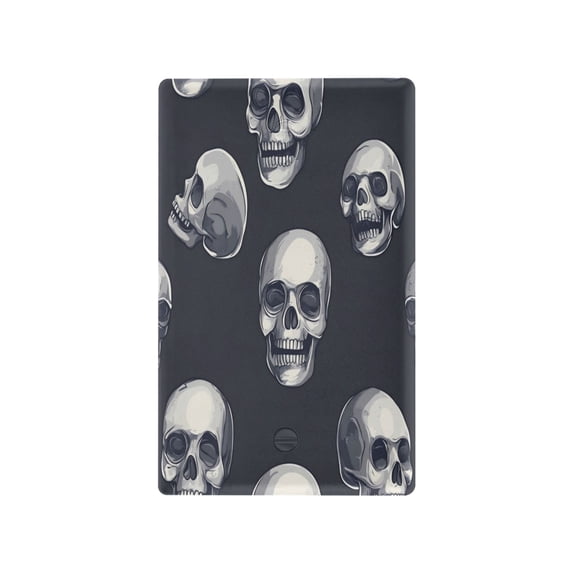 Switch Panel Switch Decoration 2.76x4.53x0.28 Inches Duplex Outlets Switch Plate Wall Plates Living Room Kitchen Bedroom Study Switches Halloween Skeletons3