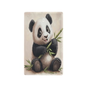 Switch Panel Switch Decoration 2.76x4.53x0.28 Inches Duplex Outlets Switch Plate Wall Plates Living Room Kitchen Bedroom Study Switches Smiling Panda
