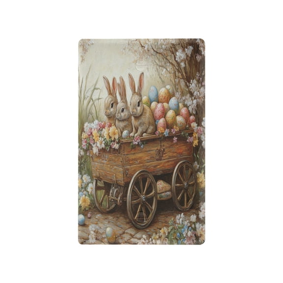 Switch Panel Switch Decoration 2.76x4.53x0.28 Inches Duplex Outlets Switch Plate Wall Plates Living Room Kitchen Bedroom Study Switches Three Easter Bunnies