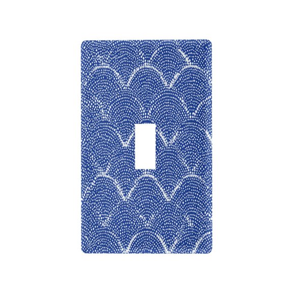 Switch Panel Switch Decoration 2.76x4.53x0.28 Inches Toggle Switch Switch Plate Wall Plates Living Room Kitchen Bedroom Study Switches Azure Chevron Zigzag Lines