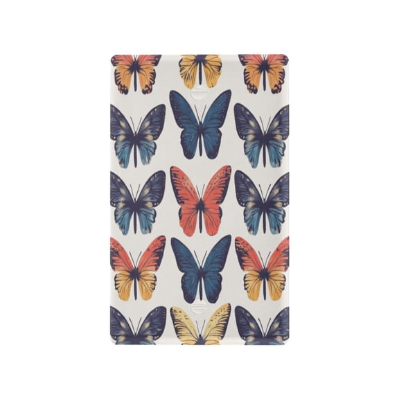 Switch Panel Switch Decoration 2.76x4.53x0.28 Inches Toggle Switch Switch Plate Wall Plates Living Room Kitchen Bedroom Study Switches Beautiful Colorful Butterflies1