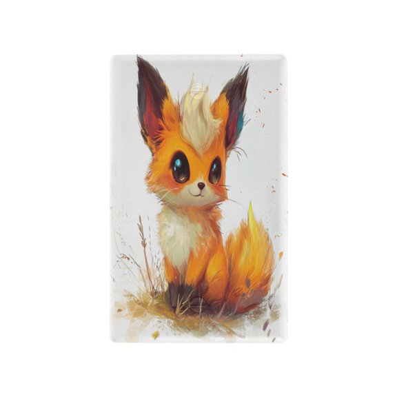 Switch Panel Switch Decoration 2.76x4.53x0.28 Inches Toggle Switch Switch Plate Wall Plates Living Room Kitchen Bedroom Study Switches Beautiful Cute Orange Fox