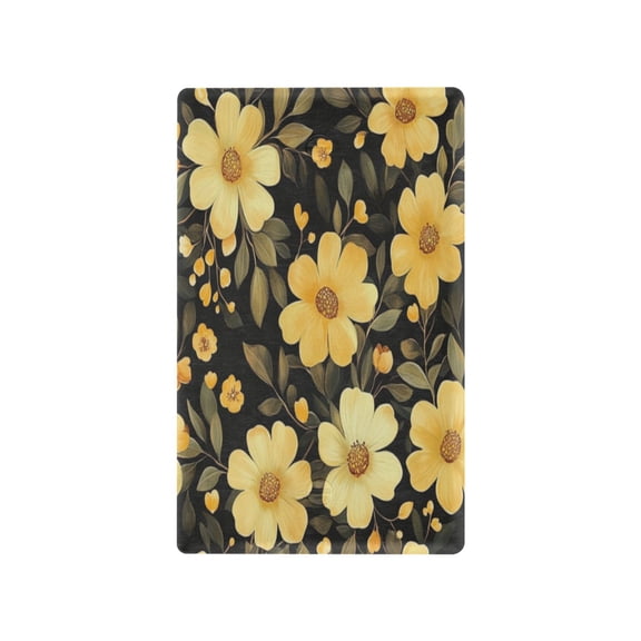 Switch Panel Switch Decoration 2.76x4.53x0.28 Inches Toggle Switch Switch Plate Wall Plates Living Room Kitchen Bedroom Study Switches Beautiful Flowers Yellow1