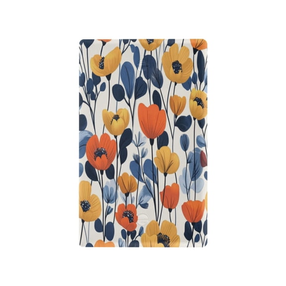 Switch Panel Switch Decoration 2.76x4.53x0.28 Inches Toggle Switch Switch Plate Wall Plates Living Room Kitchen Bedroom Study Switches Beautiful Flowers Seamless