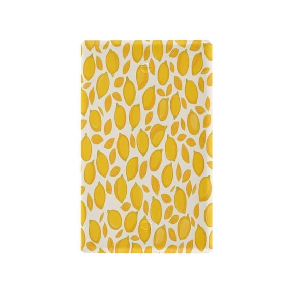 Switch Panel Switch Decoration 2.76x4.53x0.28 Inches Toggle Switch Switch Plate Wall Plates Living Room Kitchen Bedroom Study Switches Beautiful Yellow Lemon Seamless