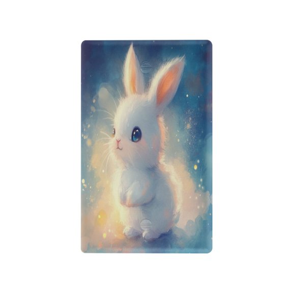 Switch Panel Switch Decoration 2.76x4.53x0.28 Inches Toggle Switch Switch Plate Wall Plates Living Room Kitchen Bedroom Study Switches Blue-eyed Rabbit