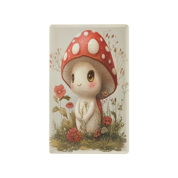 Switch Panel Switch Decoration 2.76x4.53x0.28 Inches Toggle Switch Switch Plate Wall Plates Living Room Kitchen Bedroom Study Switches A Cartoon Mushroom