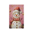 thumbnail image 1 of Switch Panel Switch Decoration 2.76x4.53x0.28 Inches Toggle Switch Switch Plate Wall Plates Living Room Kitchen Bedroom Study Switches Cartoon Pink Christmas Snowman, 1 of 8