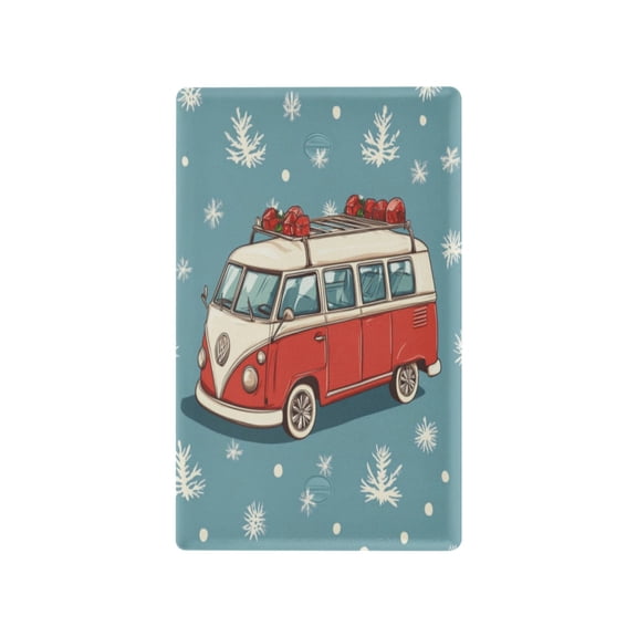 Switch Panel Switch Decoration 2.76x4.53x0.28 Inches Toggle Switch Switch Plate Wall Plates Living Room Kitchen Bedroom Study Switches Christmas Cartoon Truck