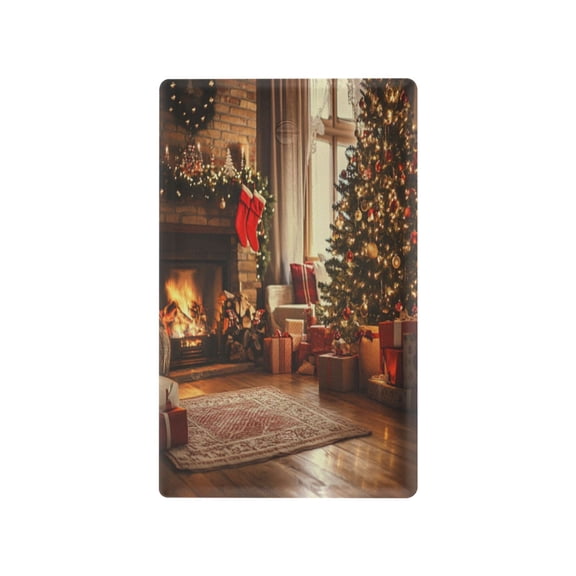 Switch Panel Switch Decoration 2.76x4.53x0.28 Inches Toggle Switch Switch Plate Wall Plates Living Room Kitchen Bedroom Study Switches Christmas Fireplace Picture