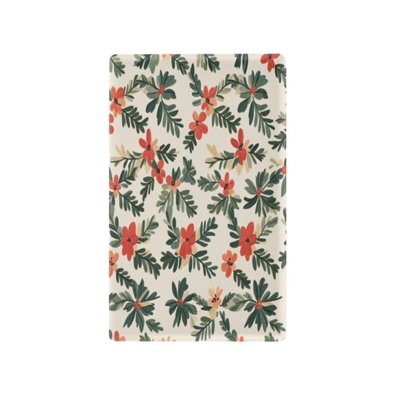 Switch Panel Switch Decoration 2.76x4.53x0.28 Inches Toggle Switch Switch Plate Wall Plates Living Room Kitchen Bedroom Study Switches Christmas Grass and Flowers