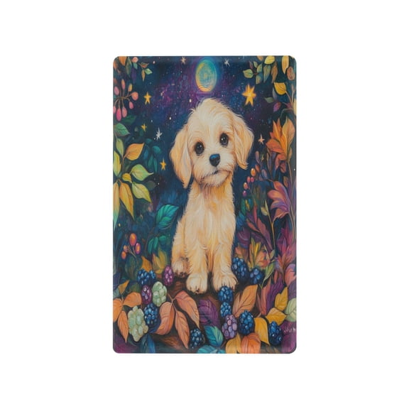 Switch Panel Switch Decoration 2.76x4.53x0.28 Inches Toggle Switch Switch Plate Wall Plates Living Room Kitchen Bedroom Study Switches Cute Yellow Puppy