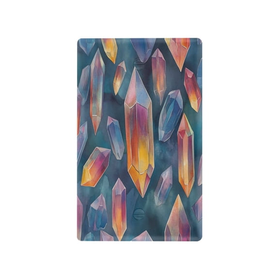 Switch Panel Switch Decoration 2.76x4.53x0.28 Inches Toggle Switch Switch Plate Wall Plates Living Room Kitchen Bedroom Study Switches Gemstone