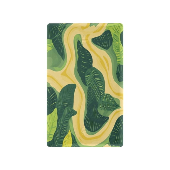 Switch Panel Switch Decoration 2.76x4.53x0.28 Inches Toggle Switch Switch Plate Wall Plates Living Room Kitchen Bedroom Study Switches Green River Pattern