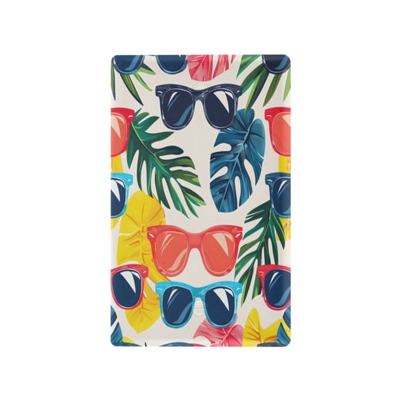 Switch Panel Switch Decoration 2.76x4.53x0.28 Inches Toggle Switch Switch Plate Wall Plates Living Room Kitchen Bedroom Study Switches Hawaiian Sunglasses